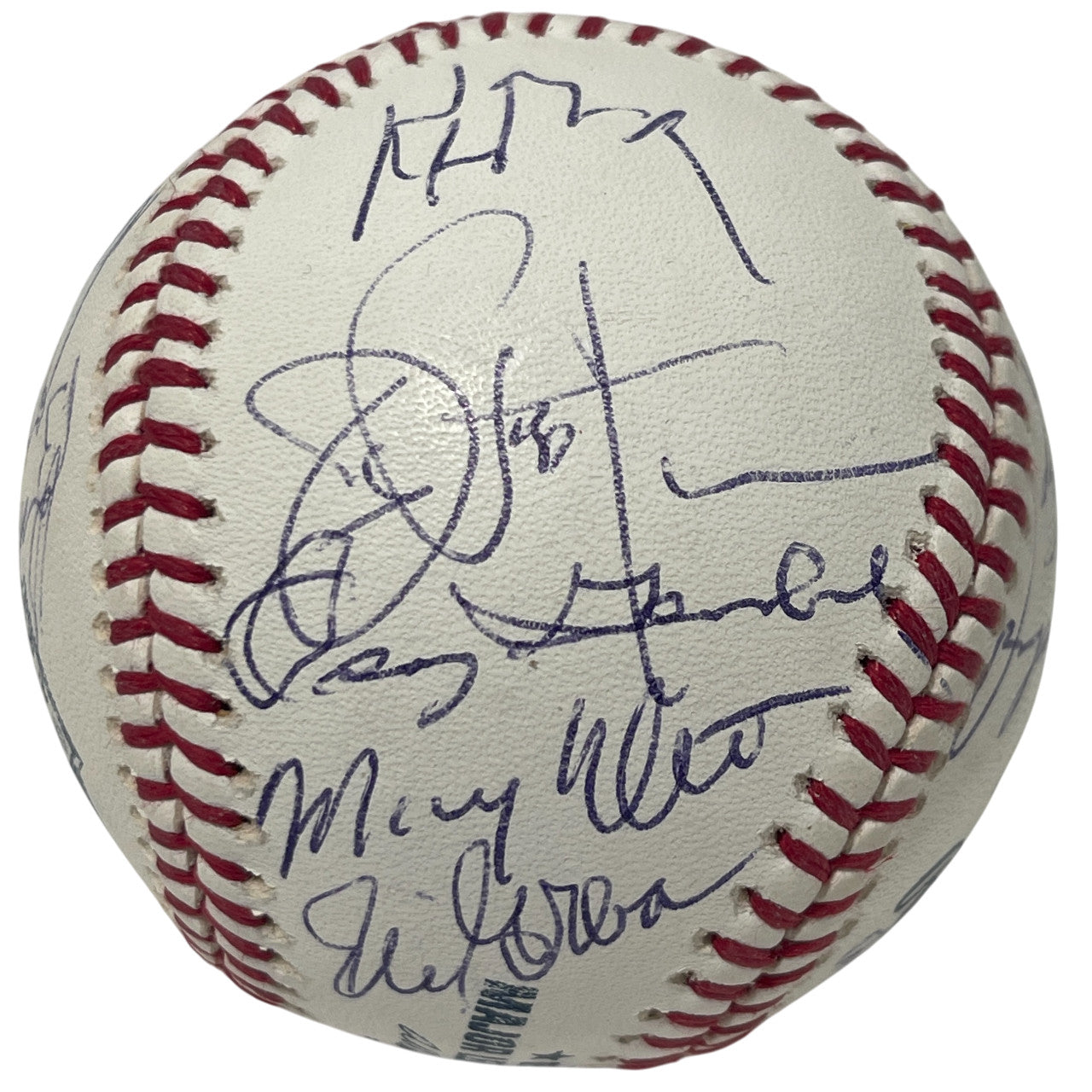 2008 New York Yankees Old Timers Day Multi-Signed (24) Baseball JSA COA