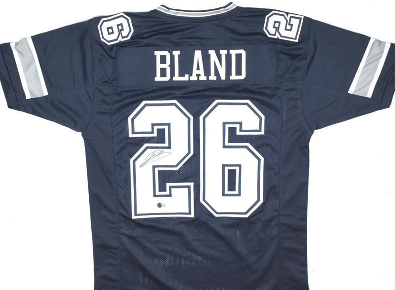 DaRon Bland Autographed Dallas Cowboys Custom Blue Jersey
