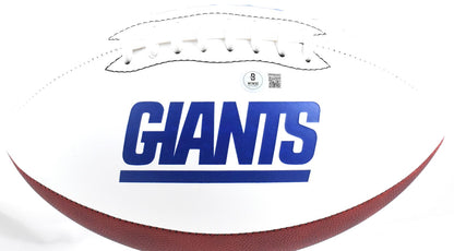 Lawrence Taylor Signed New York Giants Logo Football - HOF Inscribed