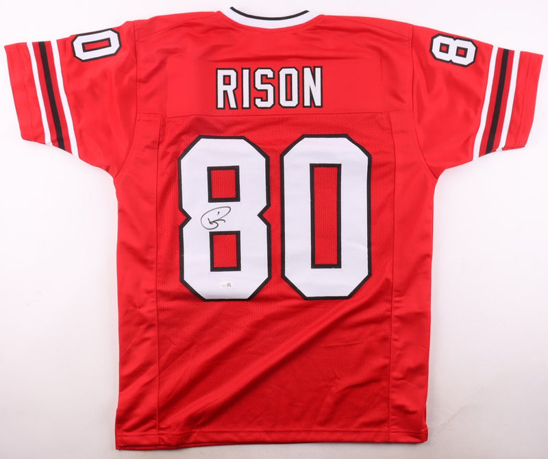 Andre Rison Autographed Atlanta Falcons Red Custom Jersey