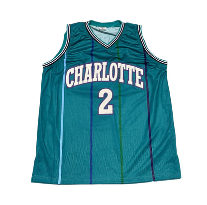 Larry Johnson Signed Charlotte Hornets Custom Jersey "Grandmama"