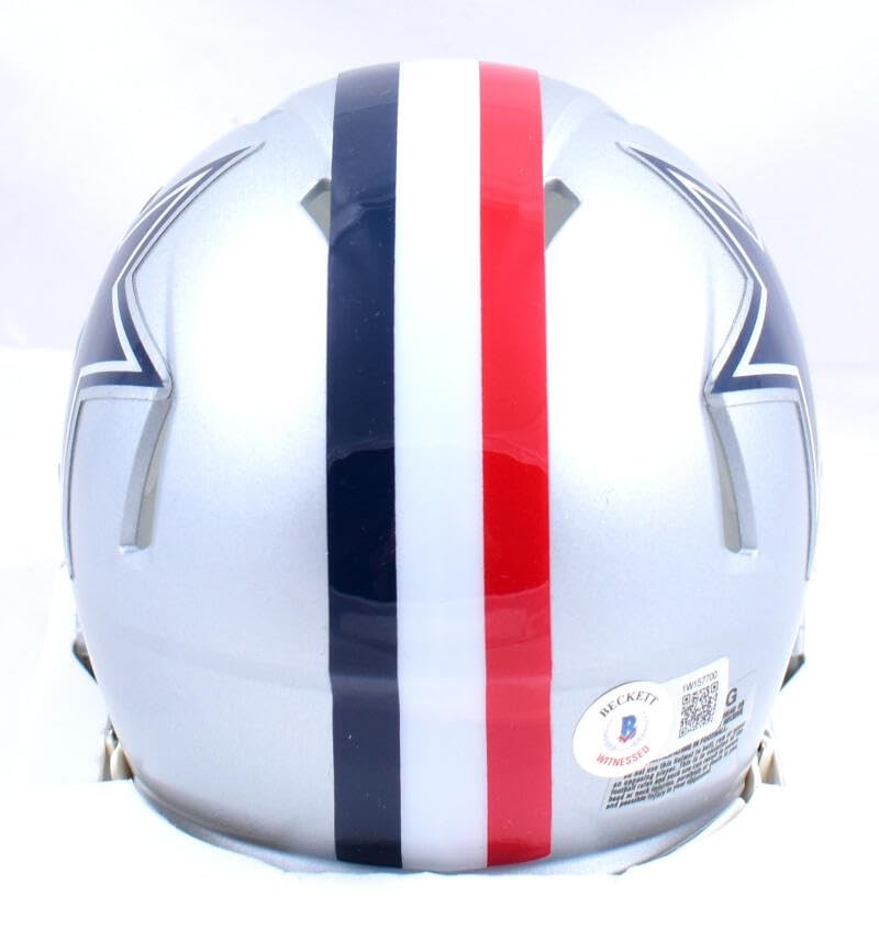 Dak Prescott Signed Dallas Cowboys 1976 Throwback Speed Mini Helmet