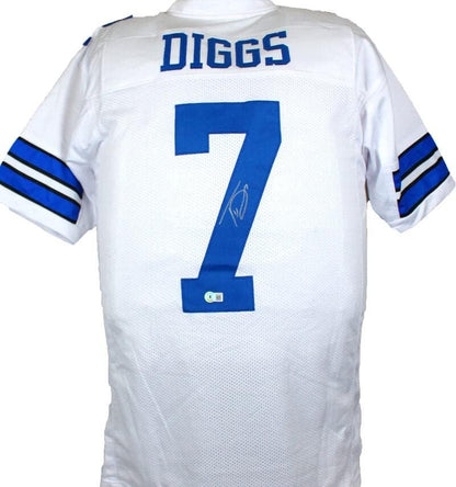 Trevon Diggs Autographed Dallas Cowboys Style White Custom Jersey