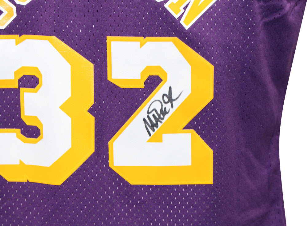 Magic Johnson Signed Los Angeles Lakers Mitchell & Ness Swingman Jersey