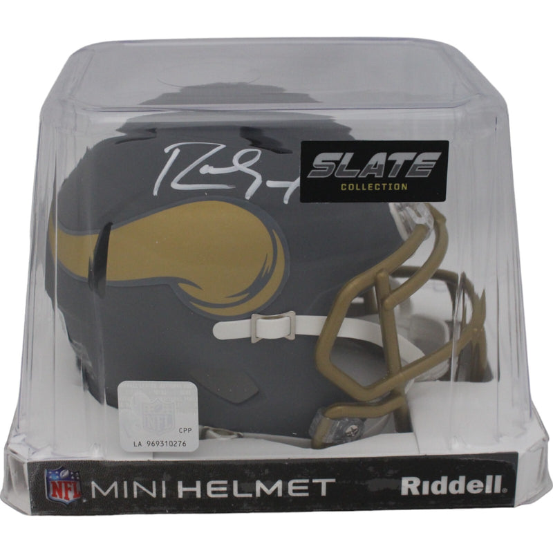 Randy Moss Autographed Minnesota Vikings Slate Mini Helmet