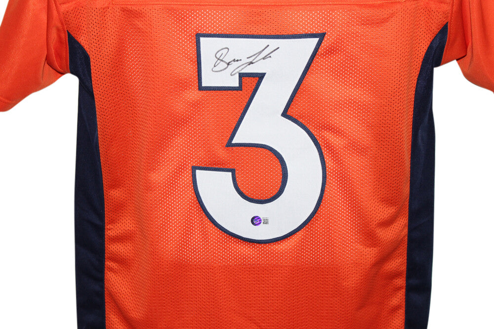 Drew Lock Autographed Denver Broncos Custom Pro Style Jersey (Beckett BAS)