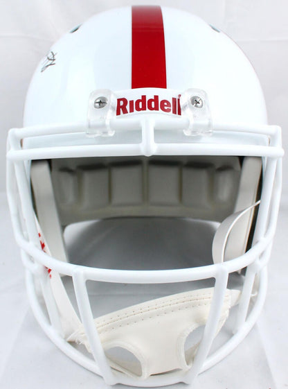 Elijah Moore Signed Ole Miss Rebels Full Size Replica Helmet