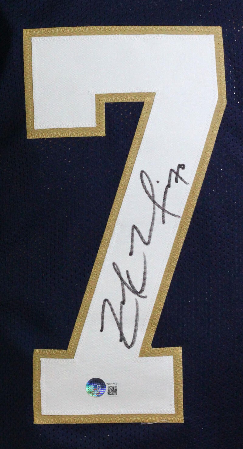 Zack Martin Autographed Notre Dame Custom Football Jersey