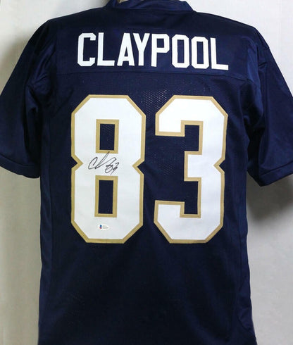 Chase Claypool Signed Navy Blue College Style Custom Jersey