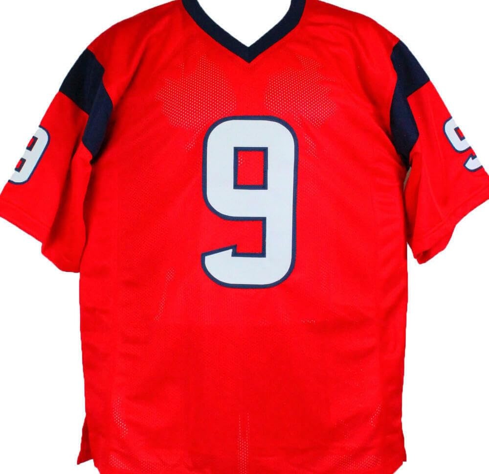 Shane Lechler Autographed Red Custom Football Jersey