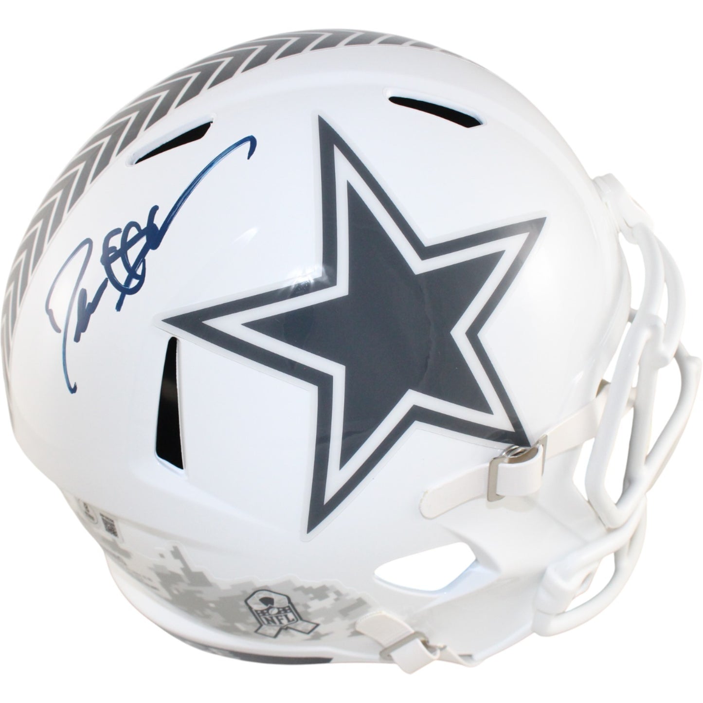 Deion Sanders Dallas Cowboys Autographed 2024 Salute to Service FS Helmet