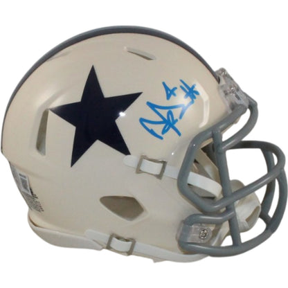 Dak Prescott Signed Dallas Cowboys Throwback Mini Helmet