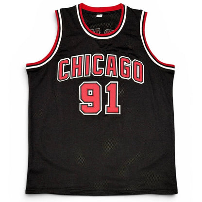 Dennis Rodman Autographed Chicago Bulls Custom Jersey