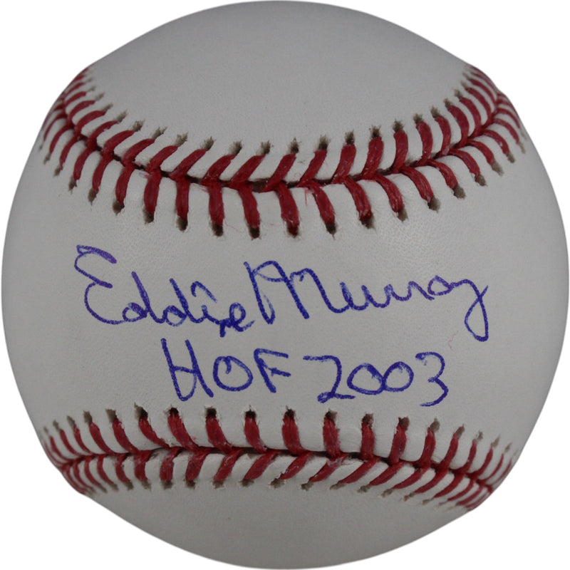 Eddie Murray Autographed Baltimore Orioles OML Baseball HOF