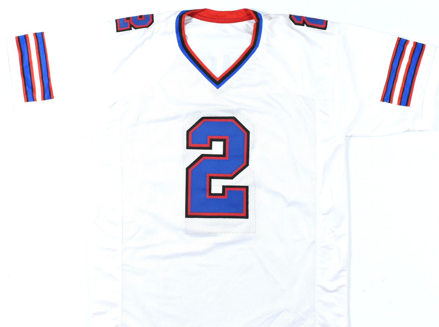 Tyler Bass Autographed Buffalo Bills White Custom Jersey