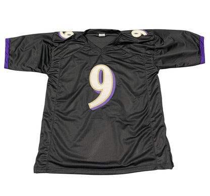 Justin Tucker Baltimore Ravens Signed Custom Football Jersey (Beckett BAS)