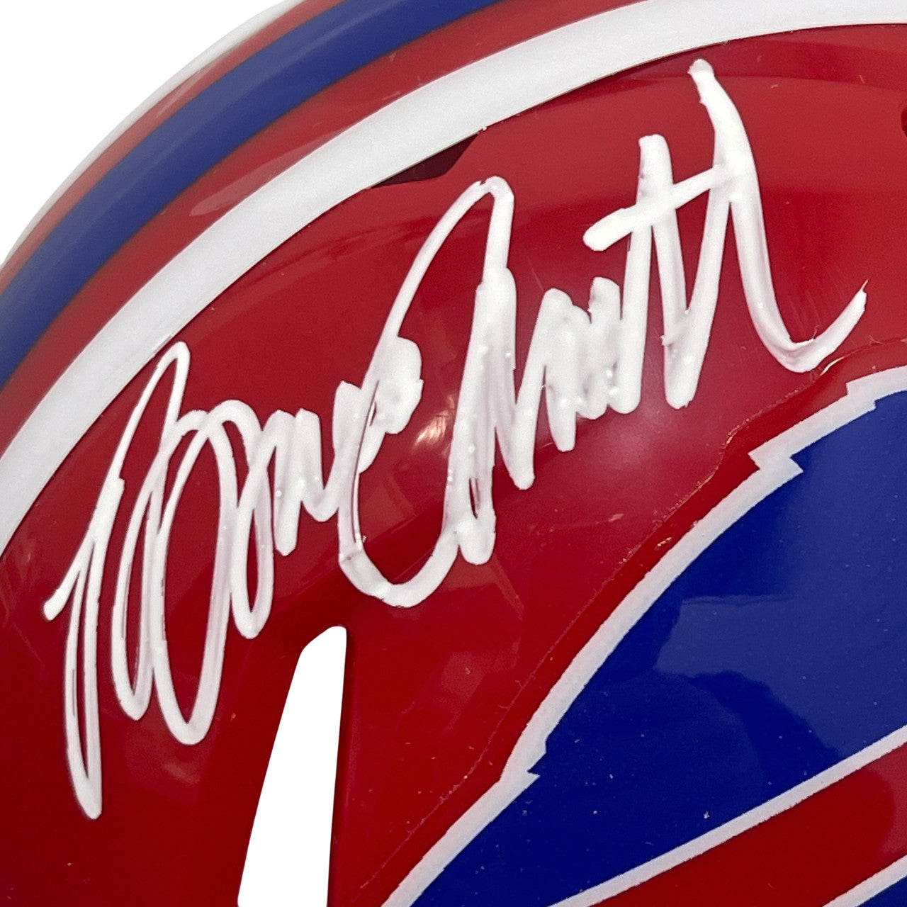 Bruce Smith Signed Buffalo Bills Throwback Mini Helmet