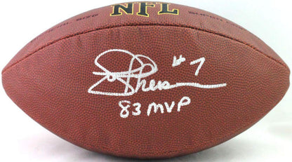 Joe Theismann Autographed NFL Supergrip Football with Inscription