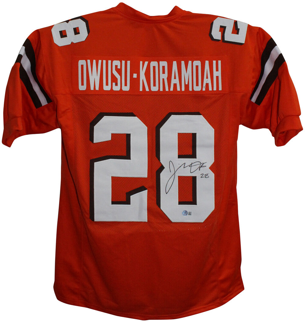 Jeremiah Owusu-Koramoah Signed Cleveland Browns Custom Football Jersey