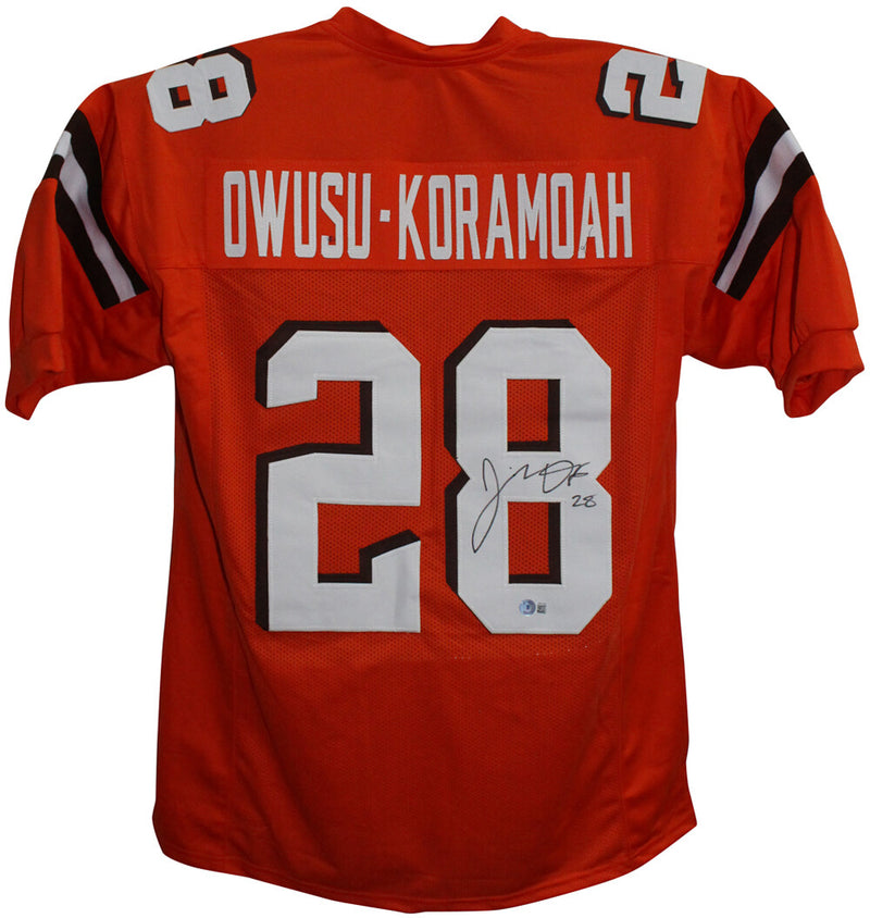 Jeremiah Owusu-Koramoah Signed Cleveland Browns Custom Football Jersey
