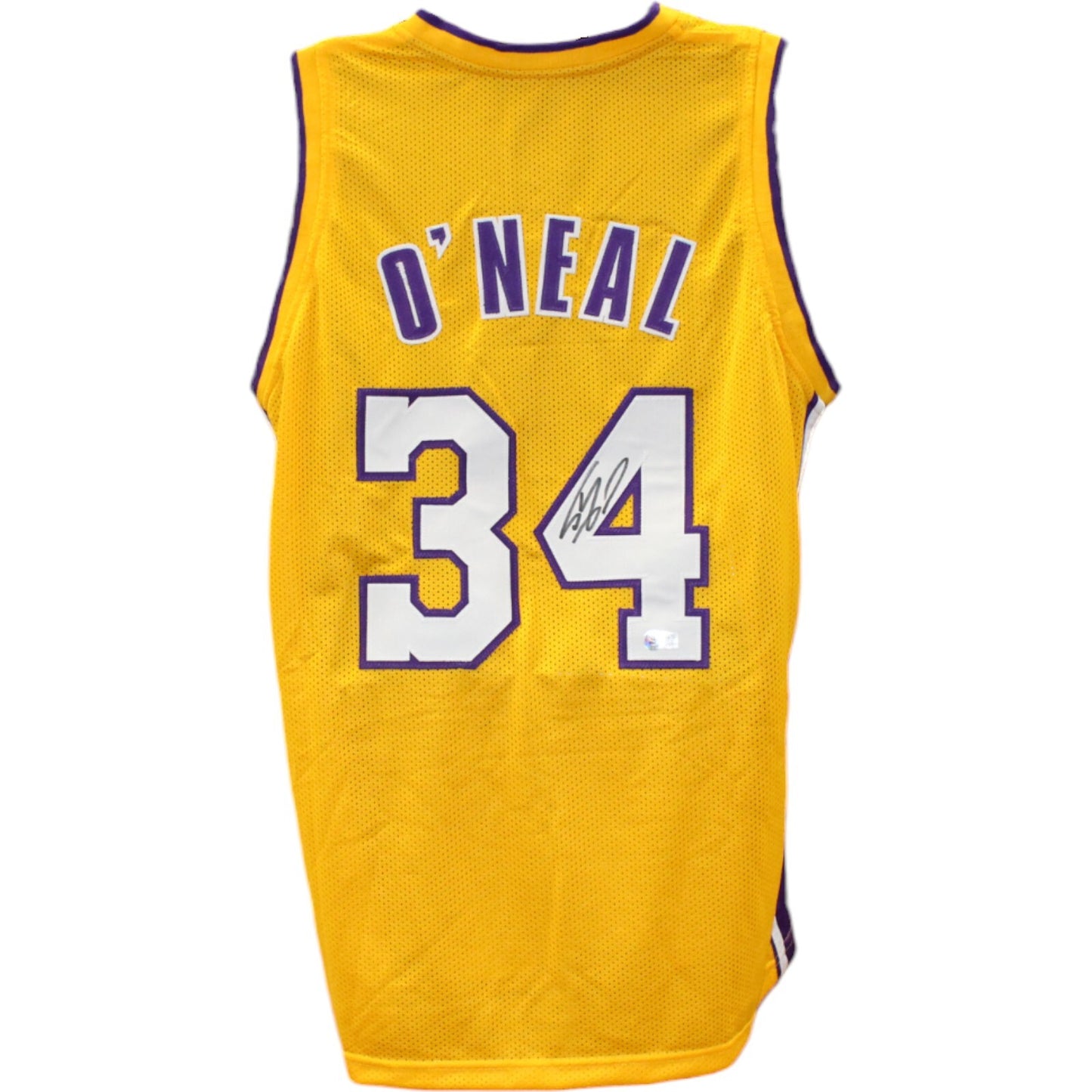 Shaquille O'Neal Signed Pro Style Yellow Basketball Jersey (Beckett COA)
