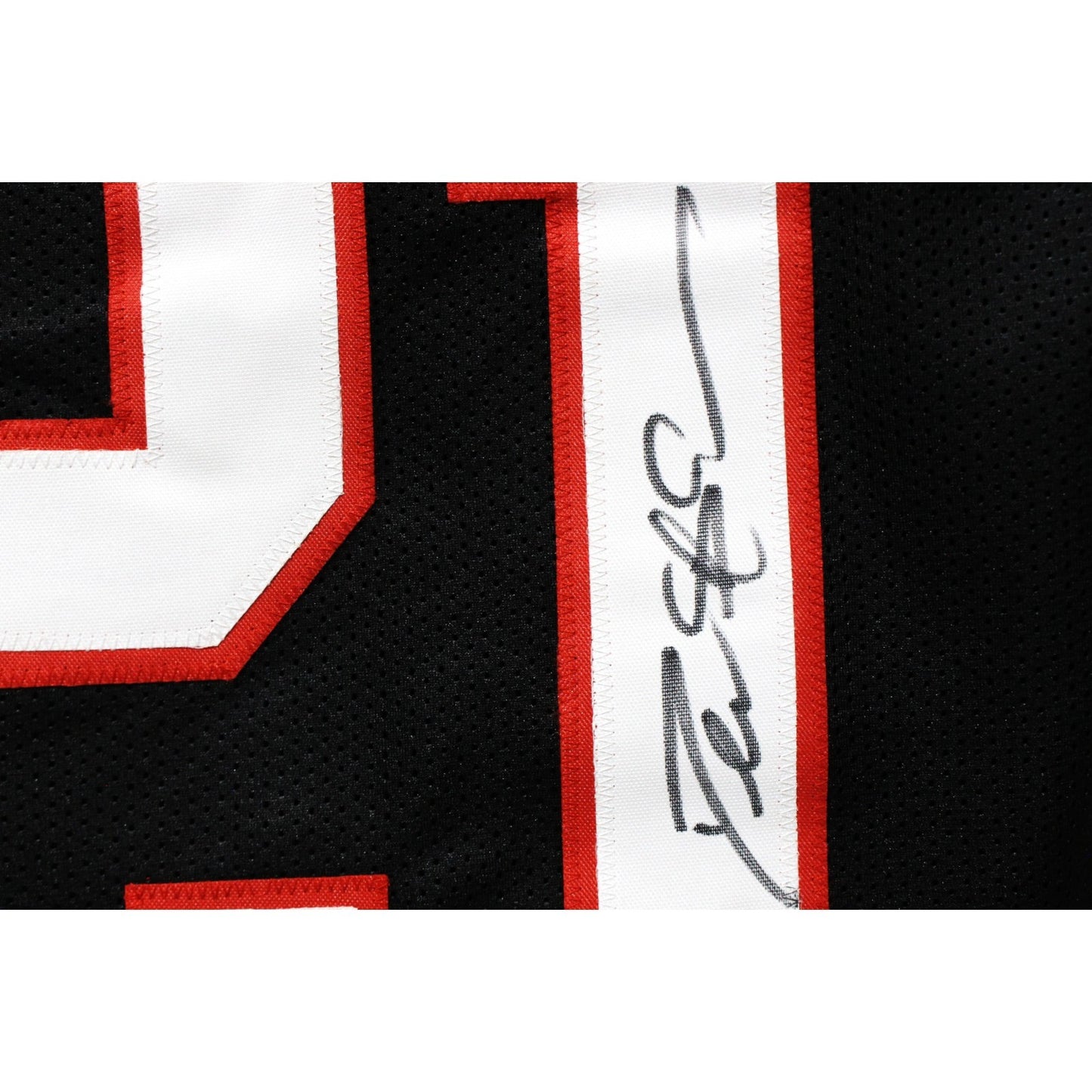 Deion Sanders Autographed Pro Style Black Jersey