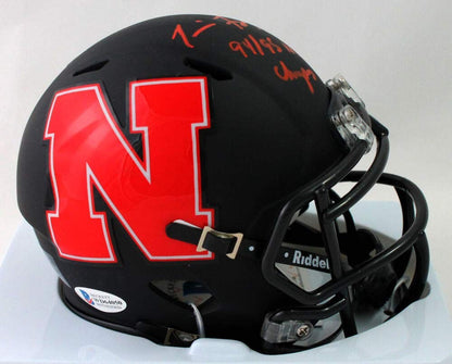 Tommie Frazier Signed Nebraska Cornhuskers AMP Edition Mini Helmet