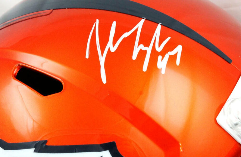 John Lynch Signed Denver Broncos Full Size Flash Speed Helmet