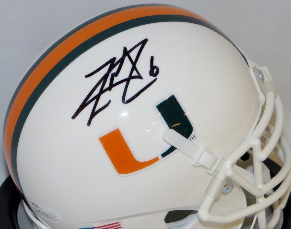 Lamar Miller Autographed Miami Hurricanes Mini Helmet