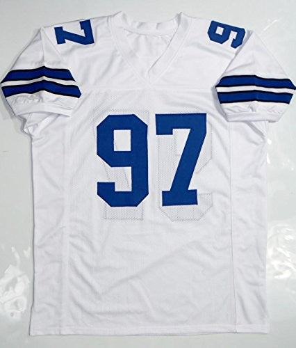 Taco Charlton Signed White Custom Football Jersey