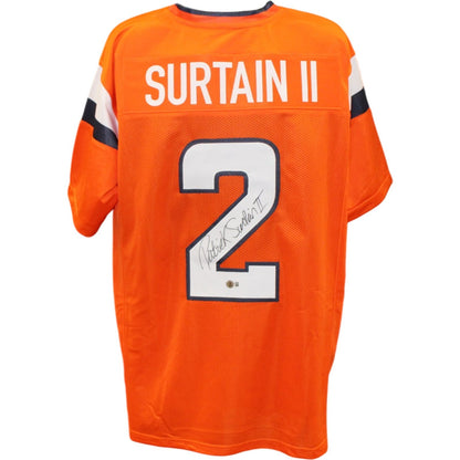 Patrick Surtain Signed Denver Broncos Orange Jersey