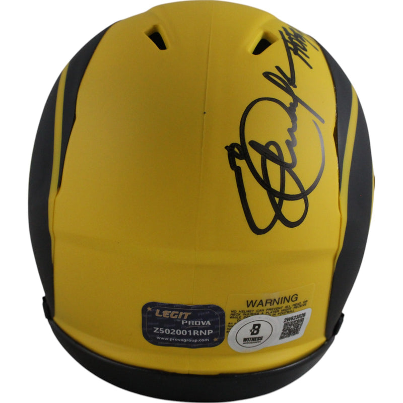 Eric Dickerson Signed Los Angeles Rams Rave Edition Mini Helmet (HOF)