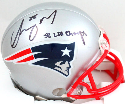 Sony Michel Signed New England Patriots Mini Helmet (SB Champs Inscription)