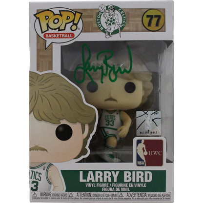 Larry Bird Signed Boston Celtics Funko Pop! #77 Beckett COA