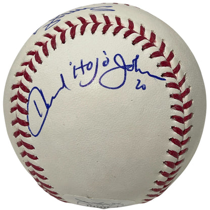 Darryl Strawberry & Howard Johnson Signed New York Mets ROMLB Baseball