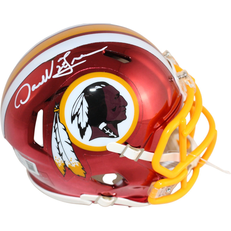 Darrell Green Washington Redskins Autographed Chrome Mini Helmet