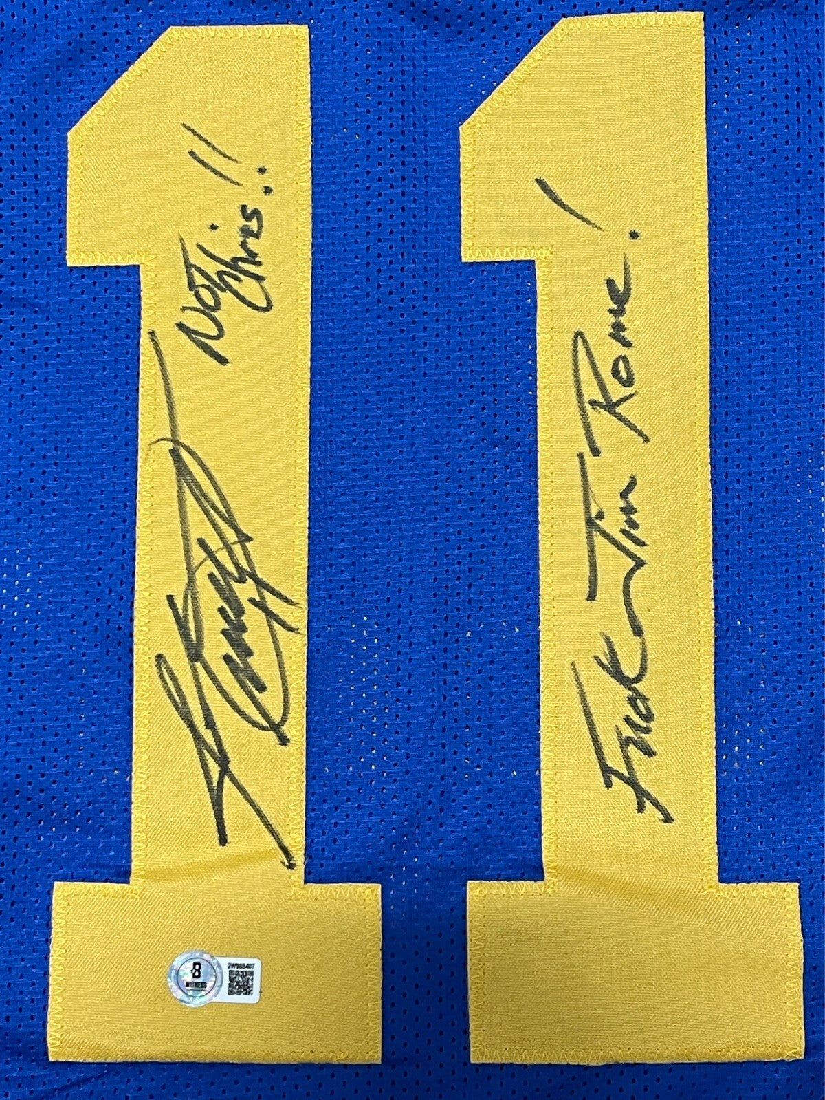 Jim Everett Signed Los Angeles Rams Custom Jersey (Not Chris Inscription)