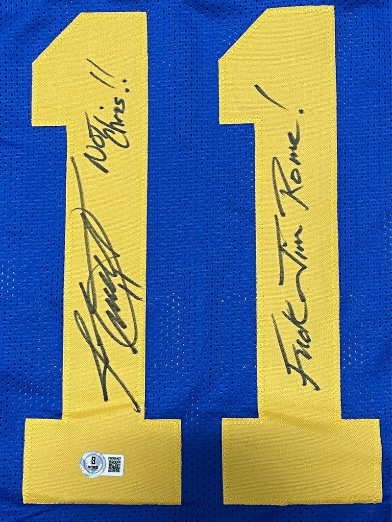 Jim Everett Signed Los Angeles Rams Custom Jersey (Not Chris Inscription)