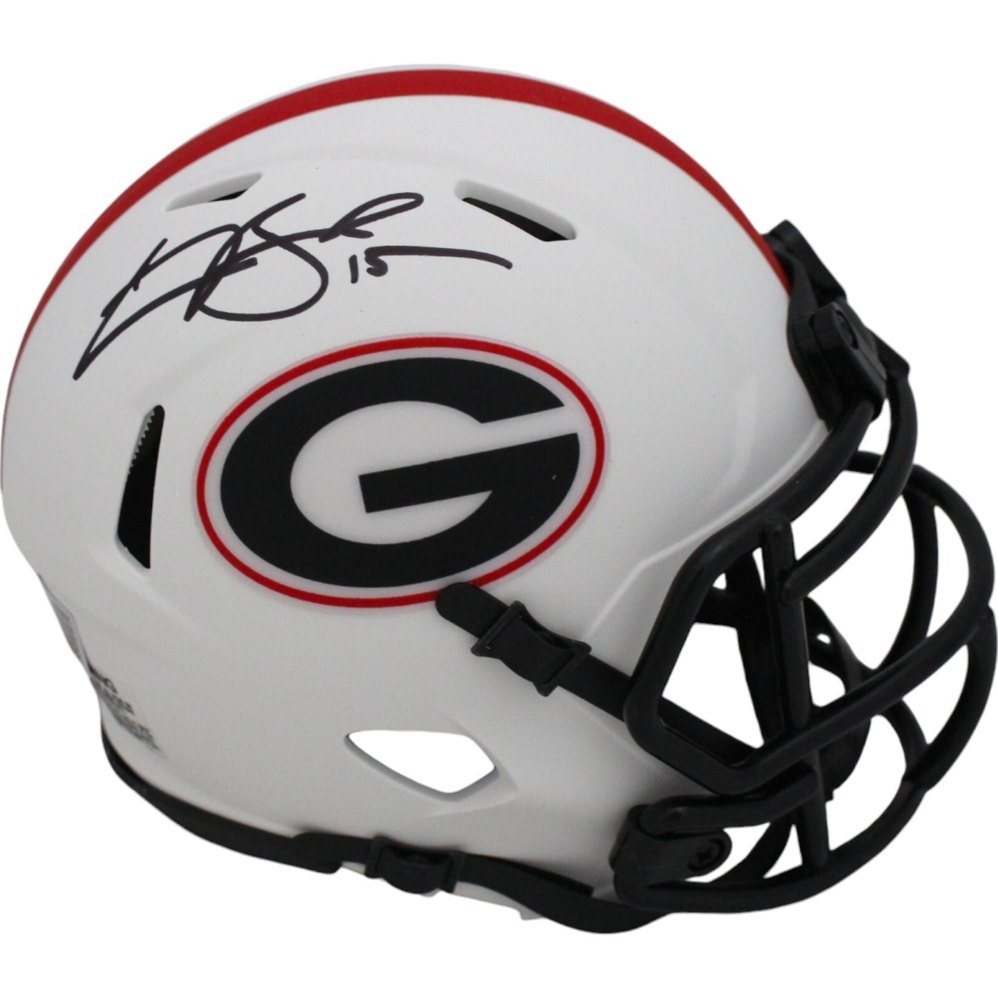 Carson Beck Georgia Bulldogs Autographed Lunar Speed Mini Helmet