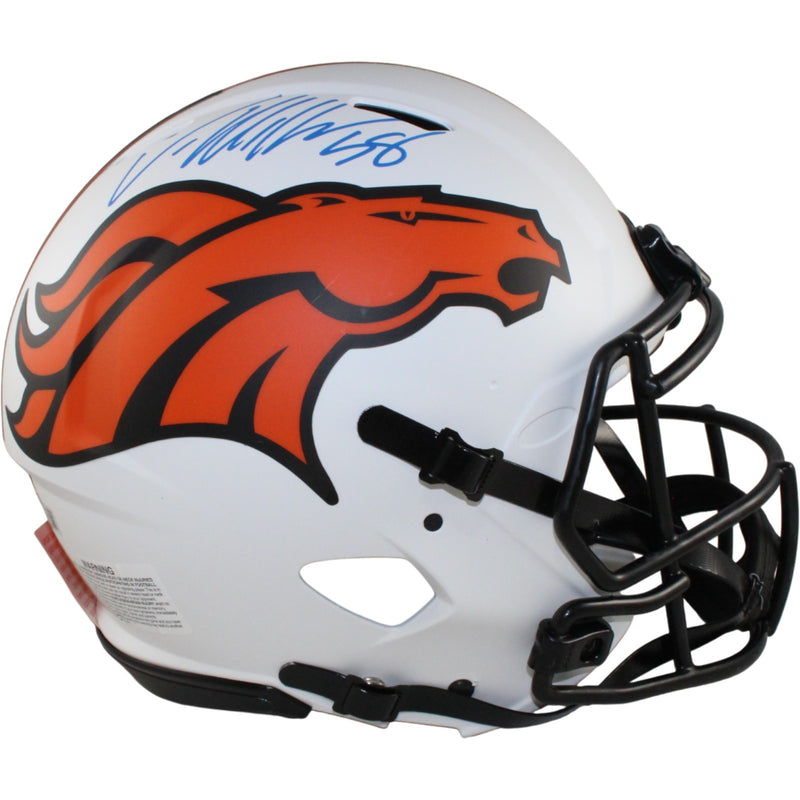 Von Miller Denver Broncos Autographed Authentic Lunar Full Size Helmet