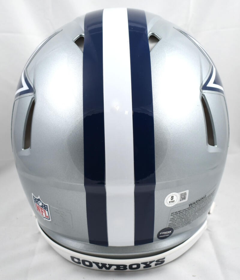 Emmitt Smith Signed Dallas Cowboys Full Size Speed Authentic Helmet - Black