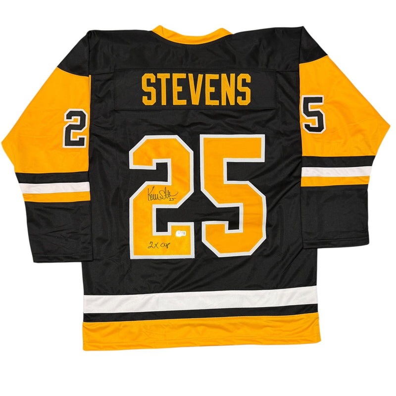 Kevin Stevens Signed Pittsburgh Penguins Custom Jersey