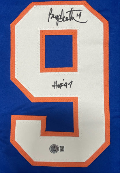 Bryan Trottier Signed New York Islanders Custom Jersey HOF 97 Beckett