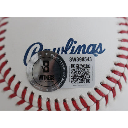 Pedro Martinez Autographed Boston Red Sox Official Major League Baseball (HOF)
