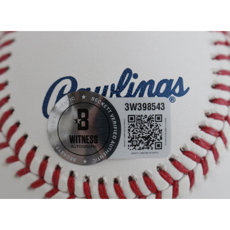 Pedro Martinez Autographed Boston Red Sox Official Major League Baseball (HOF)