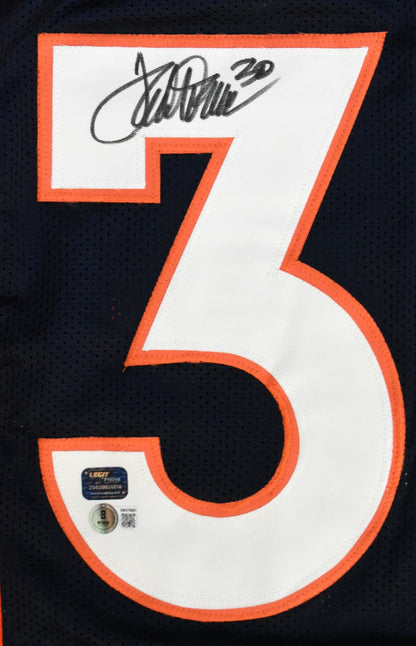 Terrell Davis Signed Denver Broncos Custom Black Jersey