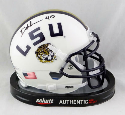 Devin White Autographed LSU Tigers White Mini Helmet