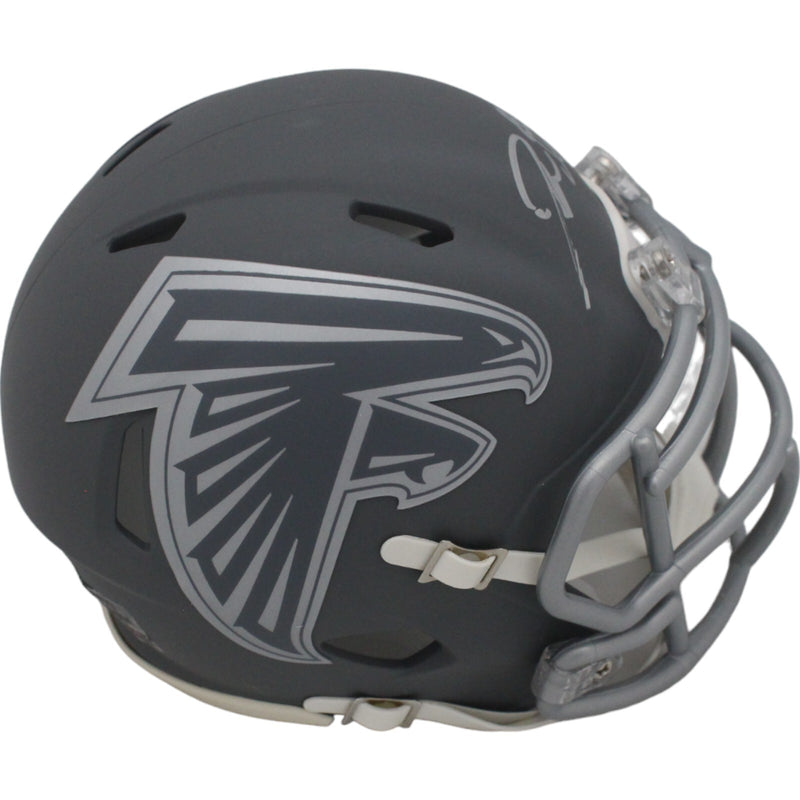 Deion Sanders Signed Atlanta Falcons Slate Mini Helmet