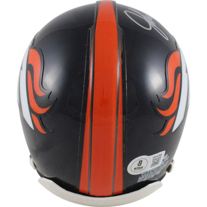 John Elway Denver Broncos Signed VSR4 Throwback 1997-2023 Mini Helmet