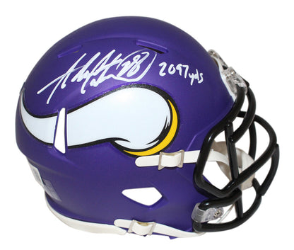 Adrian Peterson Signed Minnesota Vikings Mini Helmet w/ 2012 Inscription